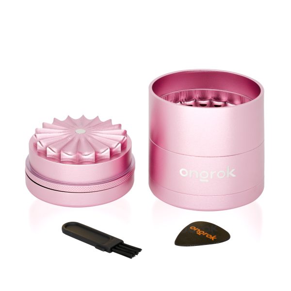 ONGROK 5 Piece Flower Petal Toothless Grinder w/ Storage