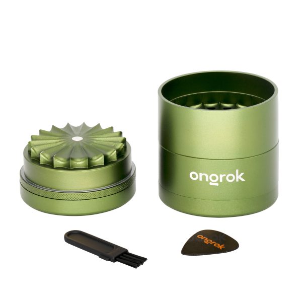 ONGROK 5 Piece Flower Petal Toothless Grinder w/ Storage