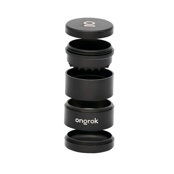 ONGROK 5 Piece Flower Petal Toothless Grinder w/ Storage