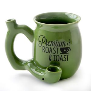 FashionCraft Small "Roast and Toast" Pipe Mug (Green)