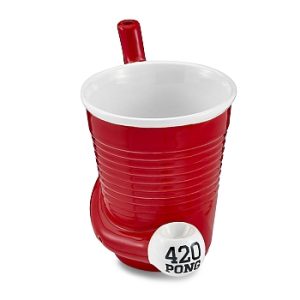 FashionCraft Red Beer Pong Pipe Cup