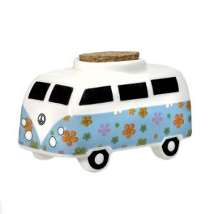 FashionCraft Vintage Bus Stash Jar (Blue)