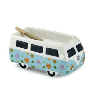 FashionCraft Vintage Bus Ashtray (Blue)