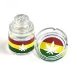 FashionCraft Jar and Ashtray Set - Leaf