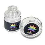 FashionCraft Jar and Ashtray Set - 420 Rainbow