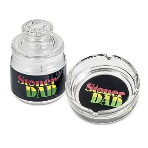 FashionCraft Jar and Ashtray Set - Stoner Dad