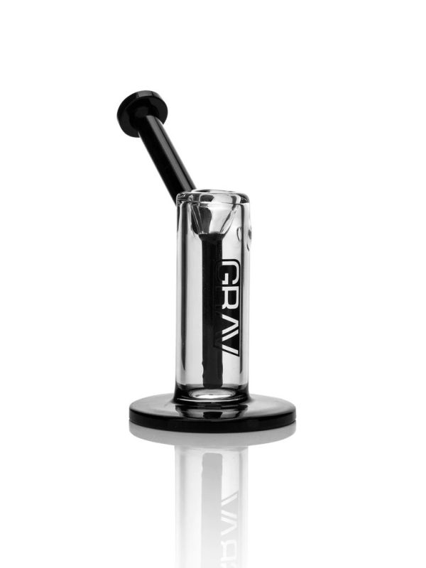 GRAV® Small Upright Bubbler with Black Accents