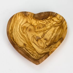 Olive Wood Tray Heart Shape