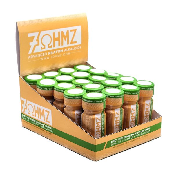 7OHMZ 20mg Shot Juicy Watermelon (20 Up Display Box)