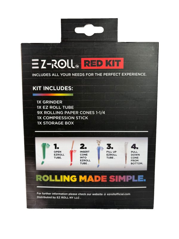 EZ-Roll Rolling Kit back - Red