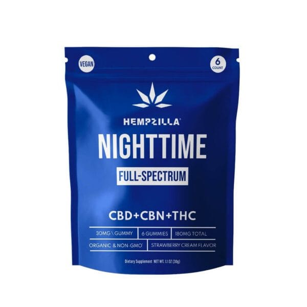 Hempzilla - HZ 6ct Nighttime Gummy 1 Unit