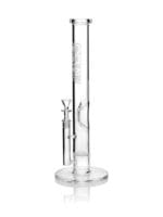 GRAV® Large, Clear Straight Base w Disc Water Pipe