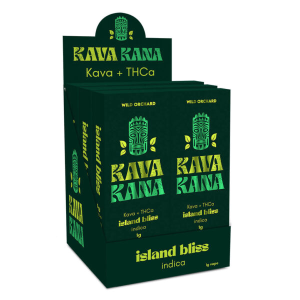 Kava THCA 1g Island Bliss Vape 10ct Box