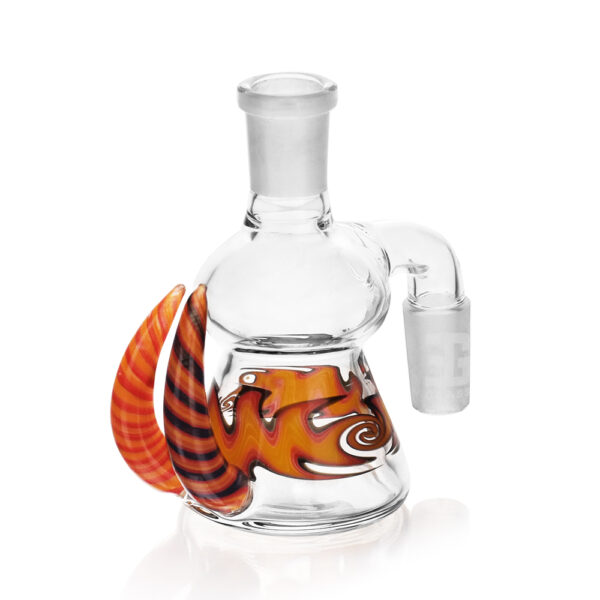EG Glass - EGA24 EG Wig Wag Flame Horn Ash Catcher - Red