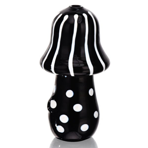 Eg Glass - BSH03 EG Solid Mushroom Hand Pipe - BLACK