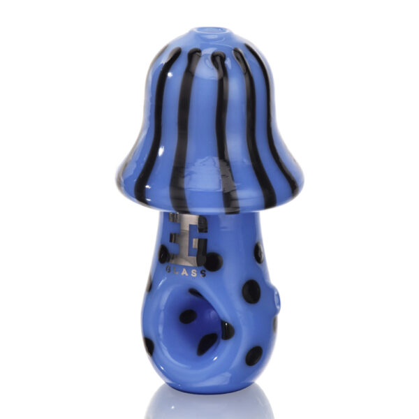 Eg Glass - BSH03 EG Solid Mushroom Hand Pipe - BLUE