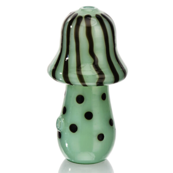 Eg Glass - BSH03 EG Solid Mushroom Hand Pipe - GREEN