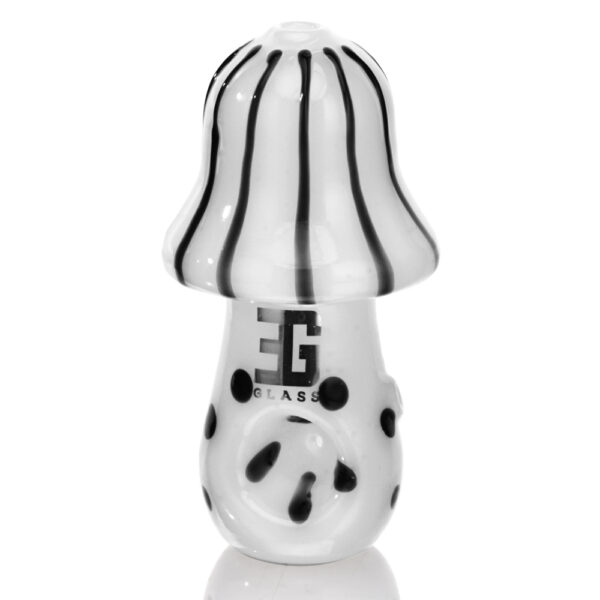 Eg Glass - BSH03 EG Solid Mushroom Hand Pipe - WHITE