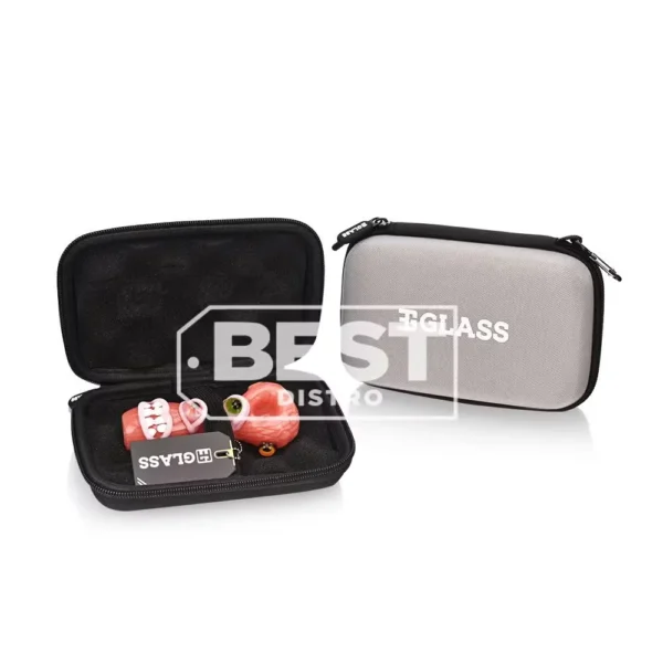Eg Glass - BSH05 Mushroom Wig Wag Hand Pipe 4-Inch with EG branded zip bag
