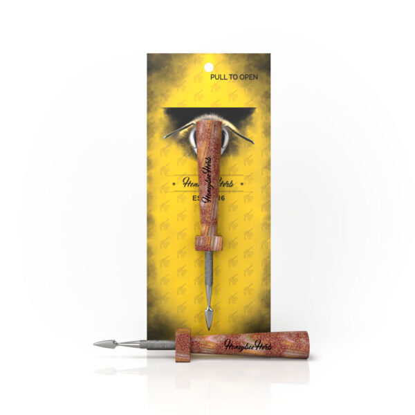 HONEYBEE HERB - CLASSIC RESIN DAB TOOL-YELLOW-RED