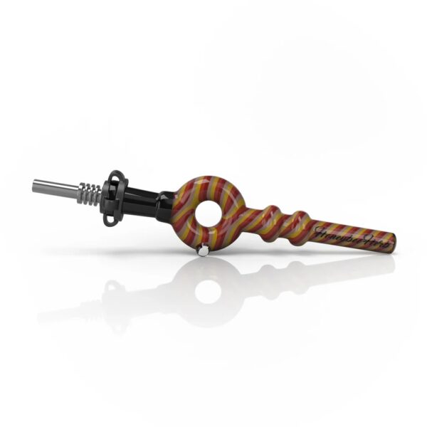 HONEYBEE HERB - DONUT SWIRL STRIPPED NECTAR COLLECTOR/ORANGE