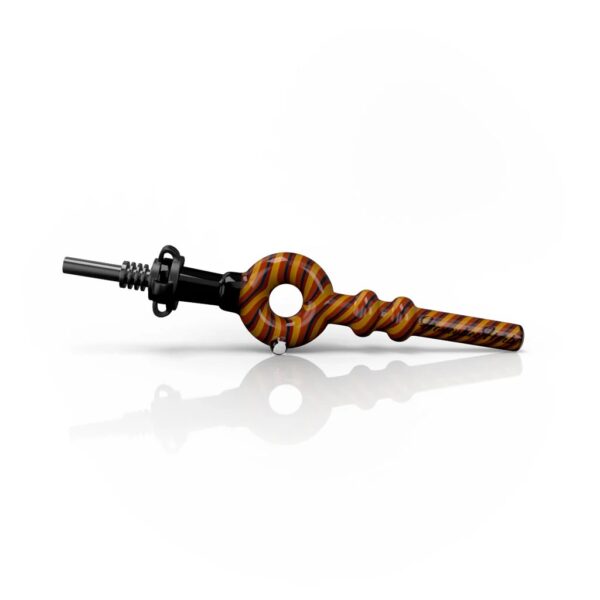 HONEYBEE HERB - DONUT SWIRL STRIPPED NECTAR COLLECTOR/ORANGE/BLACK