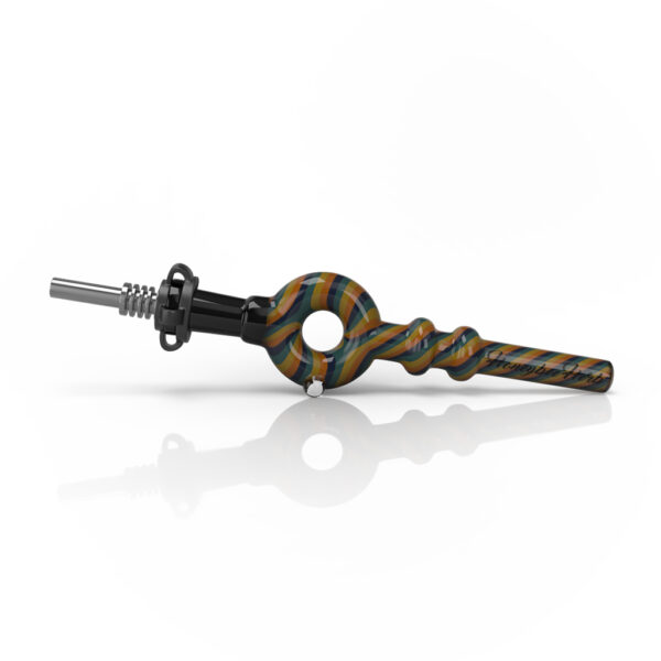 HONEYBEE HERB - DONUT SWIRL STRIPPED NECTAR COLLECTOR/YELLOW