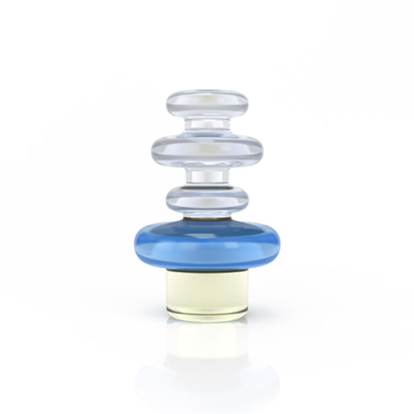 HONEYBEE HERB - GHOST GLASS SLURPER CAP BLUE