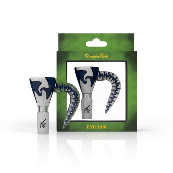 MARTINI SPLASH HORN PULL BONG SLIDEBLUE BLACK